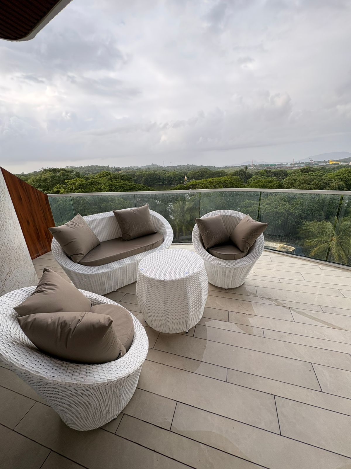 Terrace seating at The Waterfront